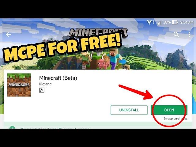 How to Get Minecraft Pocket Edition For FREE!!! (Playstore)