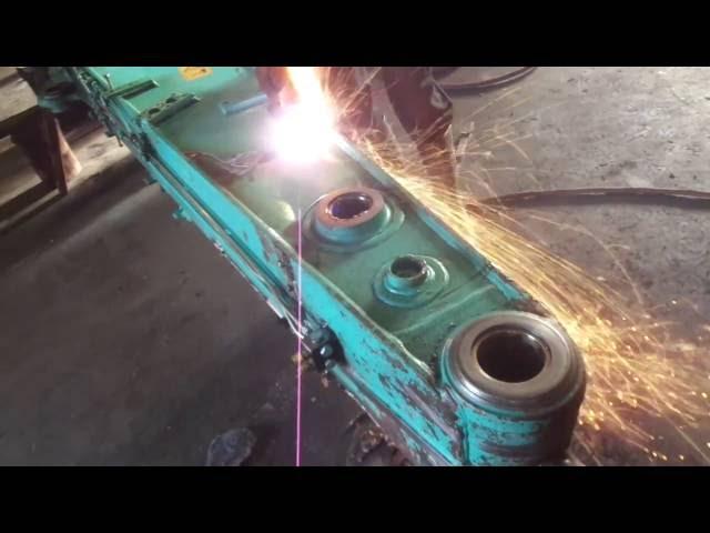 Kobelco 235, dipper arm repair part2/3