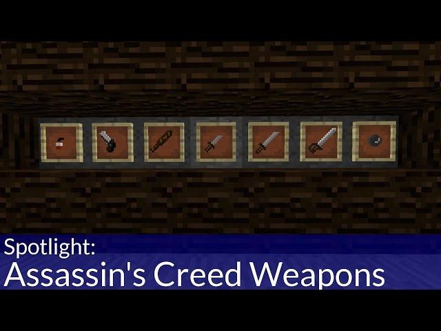 Assassin's Creed Style Weapons Addon for Minecraft PE