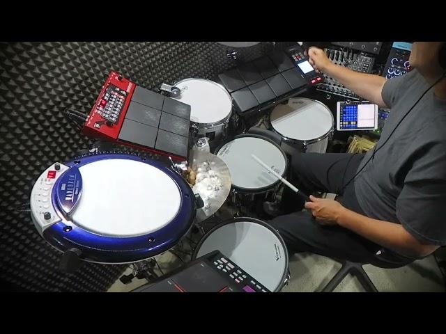 Vic Firth Rutes on the Hybrid Kit