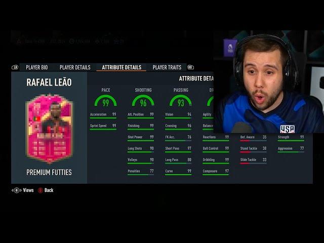 Auzio Reacts to NEW 99 Rafael Leao SBC