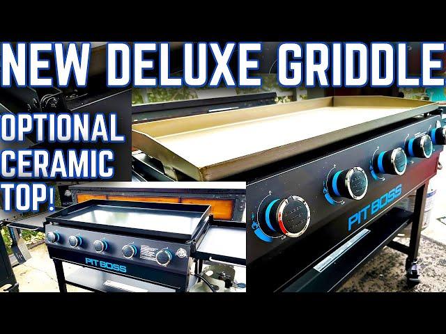 INTRODUCING ALL NEW PIT BOSS DELUXE 5 BURNER STEEL TOP GRIDDLE WITH OPTIONAL CERAMIC TOP! UNBOXING