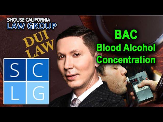 What is "BAC" in California DUI law?