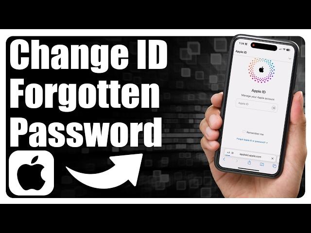 How To Change Apple ID Password If Forgotten