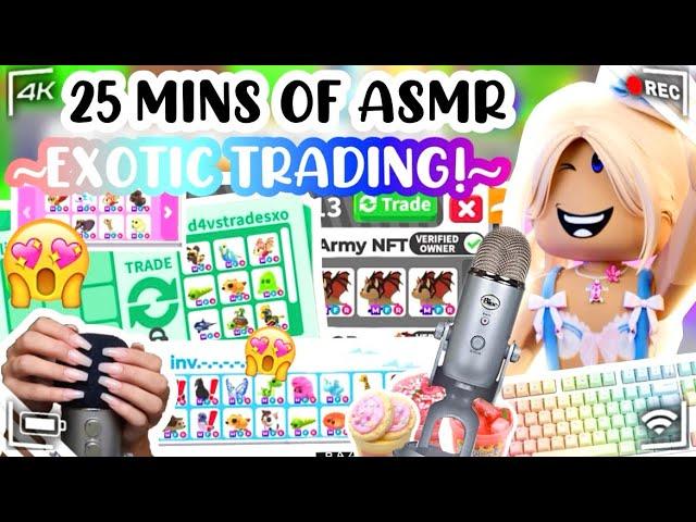 25 MINS OF ASMR MEGA EXOTIC TRADING!*PREPPY HOARDER?*#adoptmeroblox #preppyadoptme #preppyroblox