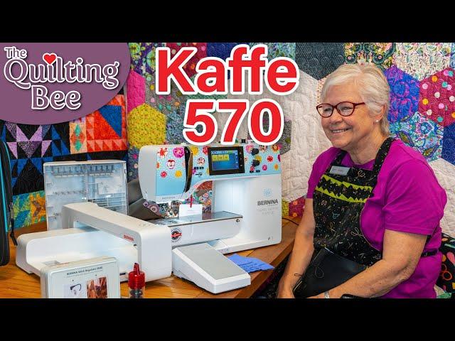 The Prettiest Sewing Machine! -  Bernina 570 Kaffe Edition Overview with Kathy