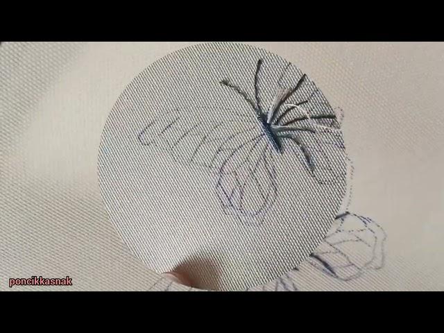 Modern nakış kelebek yapımı. Dıy butterfly embroidery