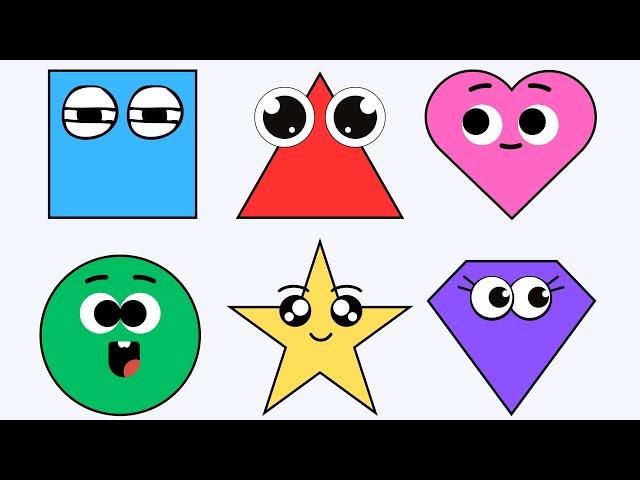 Shapes, Colors Song | Educational video for kids | Little Tiger TV