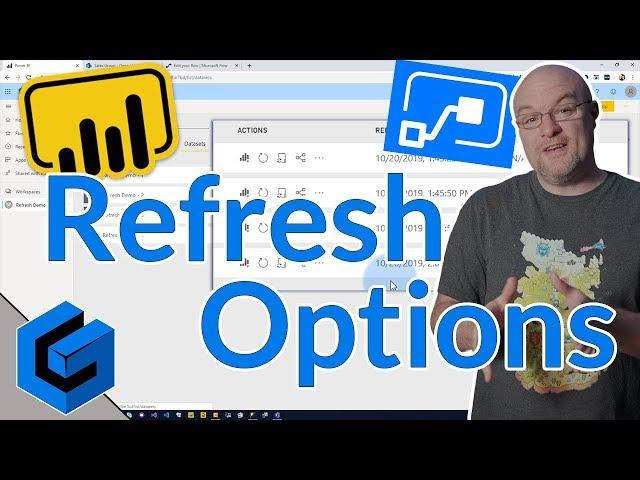 Use Microsoft Flow, and other options, to refresh your Power BI dataset