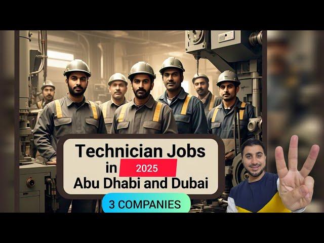 Technicians Jobs in Abu Dhabi and Dubai UAE 3 Companies | FOUGHTY1