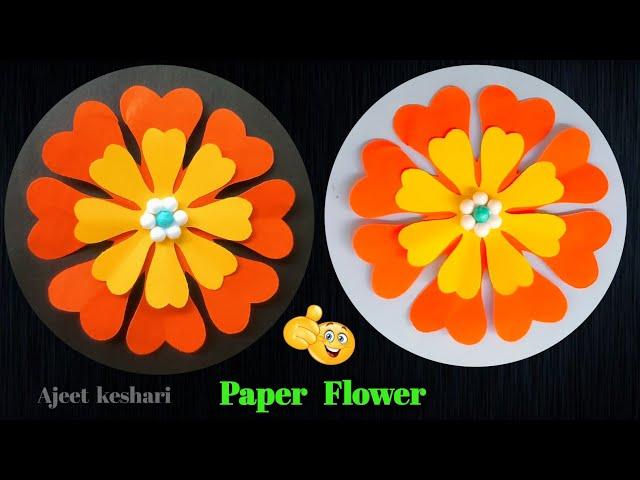  How To Make Paper Flowers  Craft Ideas With Paper Flowers  Beautiful Paper Flowers Craft Idea