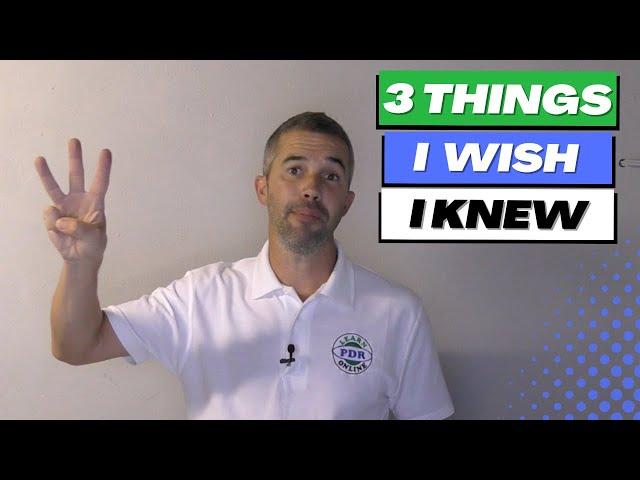 3 things I wish I knew before I started | Paintless Dent Removal