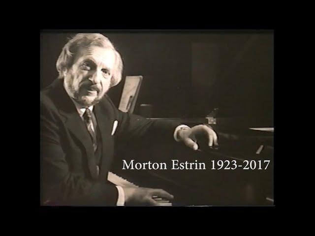 Morton Estrin: A Celebration of Life (1923-2017)