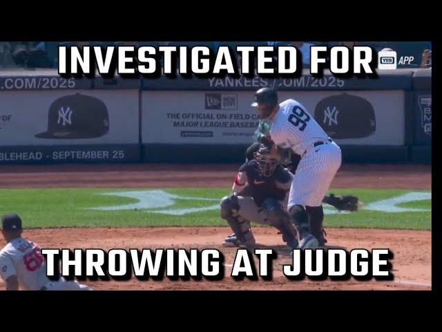 MLB INVESTIGATING Red Sox Manager For Throwing At Aaron Judge