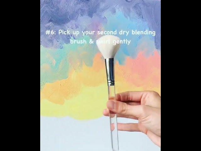 6 Easy steps on how to blend with acrylics  #acrylicpainting #artlesson #blendingtechnique