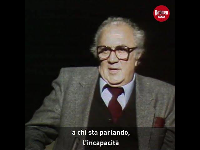 Federico Fellini parla della televisione