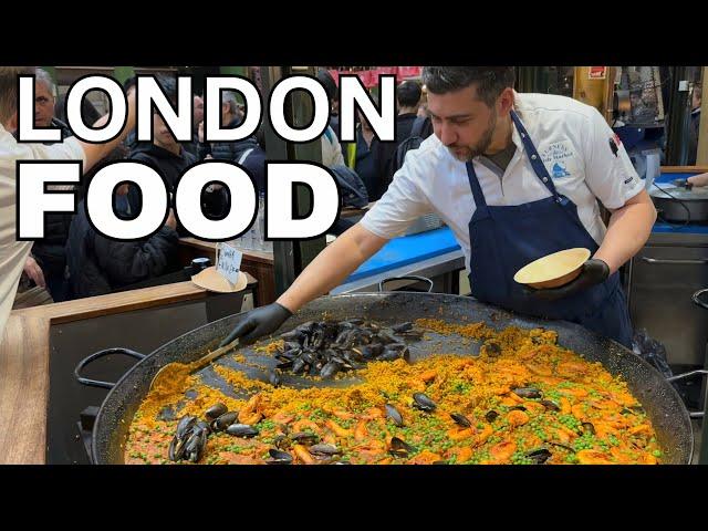  DISCOVERING LONDON’S BEST STREET FOOD AT BOROUGH MARKET, TASTING SALT BEEF SANDWICH, 4K HDR