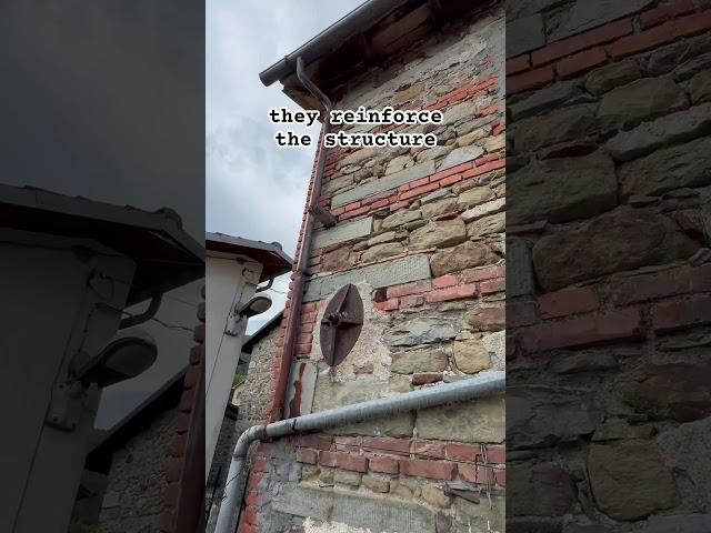 Anchor plates in our  #italy #abandoned#property #renovation #project #anchor#construction #wall