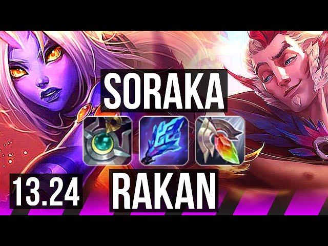 SORAKA & Lucian vs RAKAN & Nilah (SUP) | 68% winrate, 0/2/24 | KR Master | 13.24