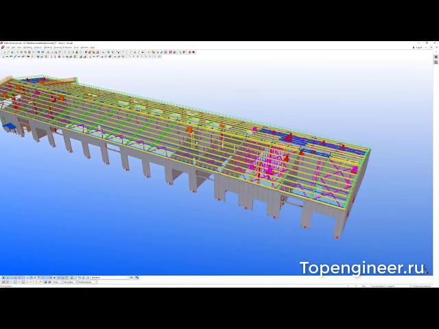 57 Topengineer.ru models. BIM Tekla Structures.