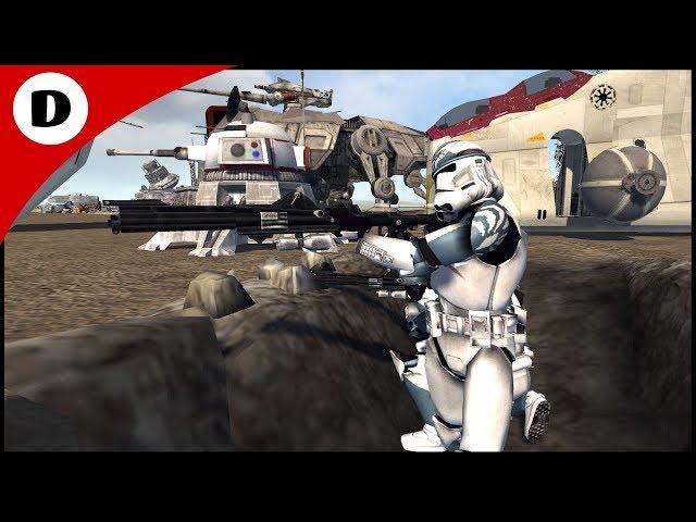 HUGE Clone Wars Military Base Defense - Men of War: Star Wars mod