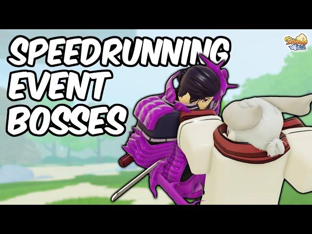 Speedrunning EVERY Shindo Life Event Boss!