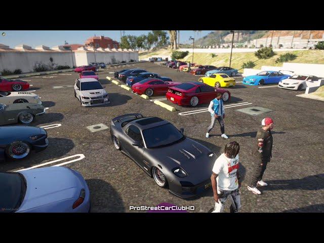 (PC) GTA 5 FiveM "TUNER UPDATE" Car Meet/Cruise Lol| This Is How Vanilla GTA Car Meets Should Be