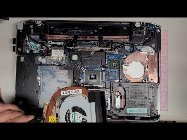 DELL Latitude E6420 Disassembly RAM SSD Hard Drive Upgrade Repair Thermal Paste Application