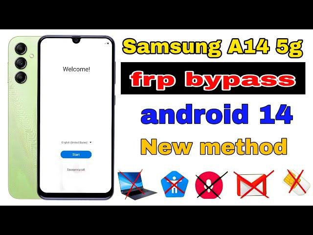 Samsung A14 5g frp bypass / Samsung a14 5g frp bypass android 14 / Samsung a14 Google account remove