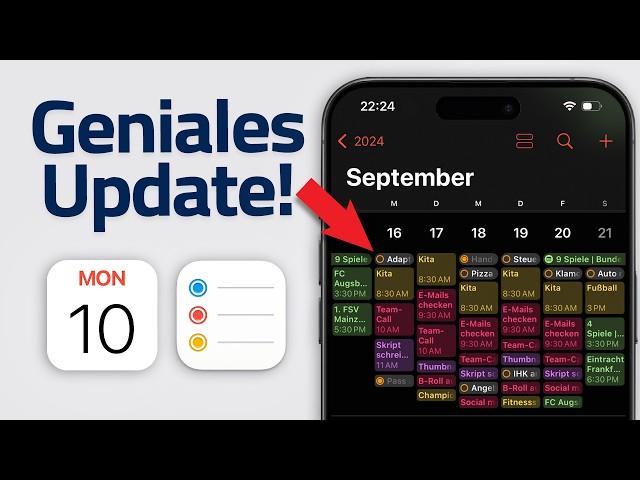 Apple Kalender & Erinnerungen: ENDLICH gut? (iOS 18)