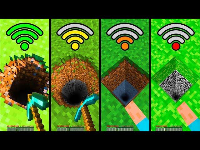 minecraft with different Wi-Fi levels compilation