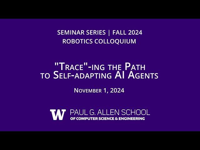 2024 Fall Robotics Colloquium: Ching-An Cheng (MSR AI Frontiers)