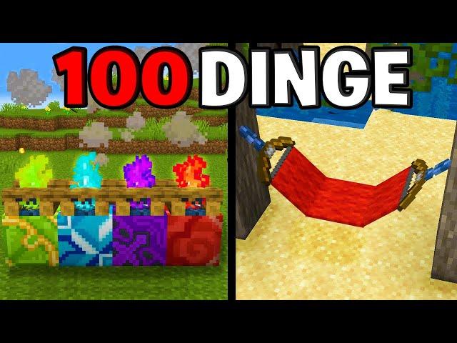 100 DINGE in MINECRAFT die du wirklich BAUEN kannst!