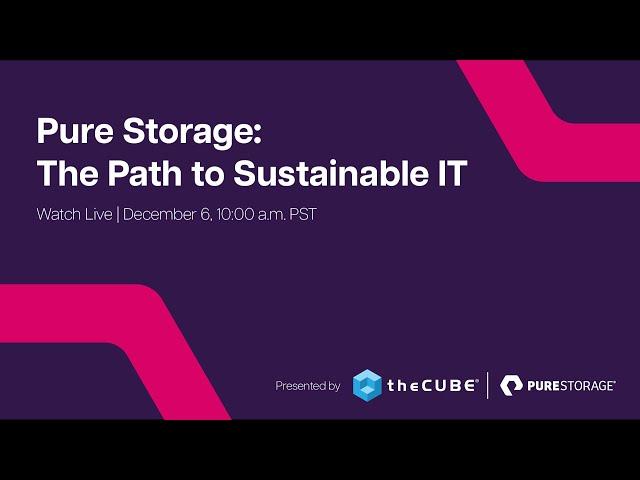 Pure Storage The Path to Sustainable IT