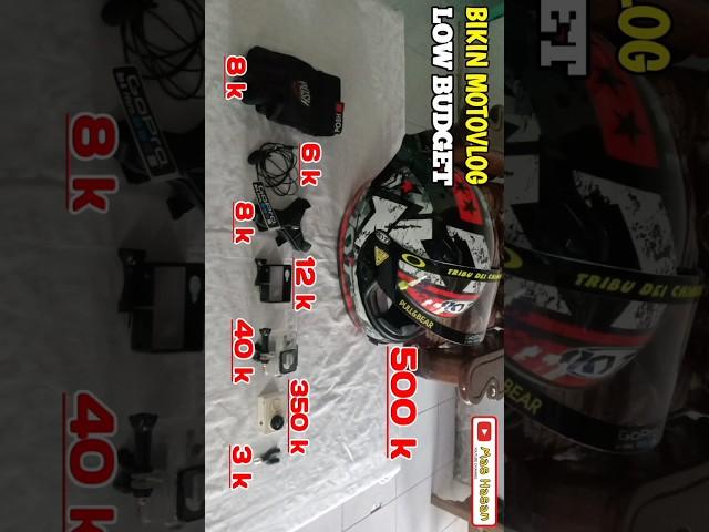 PERLENGKAPAN MOTOVLOG BAGI PEMULA || PERALATAN MOTOVLOG BAGI PEMULA. #motovlog #motovlogpemula #fyp
