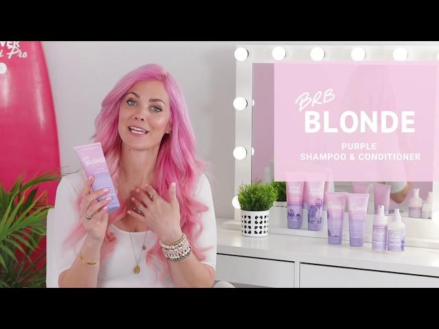 BRB Blonde Purple Shampoo & Conditioner | Explained By Founder Sarah Potempa | #Beachwaver Co.