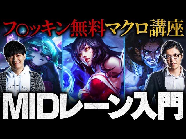 【ファッキン無料】初心者必見！UGが教えるミッドレーンのマクロ徹底解説【LoL / リーグ・オブ・レジェンド】