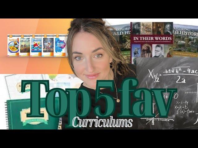 MY *TOP* 5 FAV CURRICULUMS||HOMESCHOOLING MIDDLE AND HIGH SCHOOL