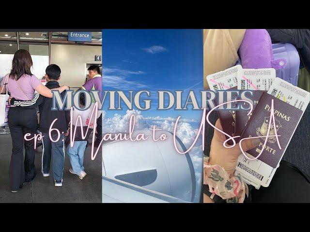 MOVING VLOG: Manila to USA flight