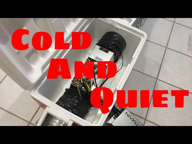 How to soundproof Antminer s9 in a cooler - ASIC Cooling silencer DIY cooler box 2018