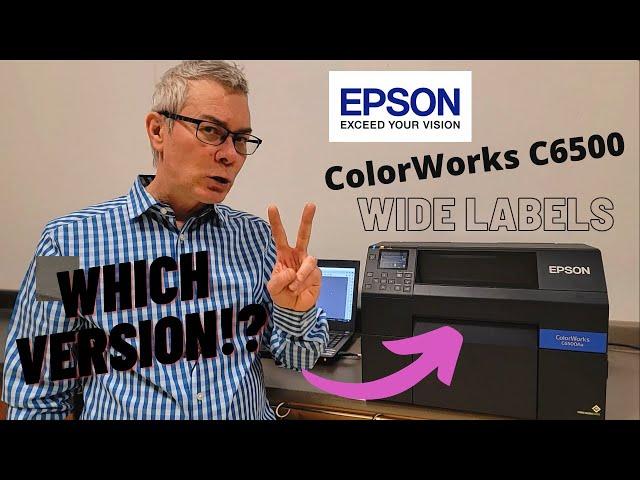 EPSON ColorWorks C6500 Label printer demo overview video