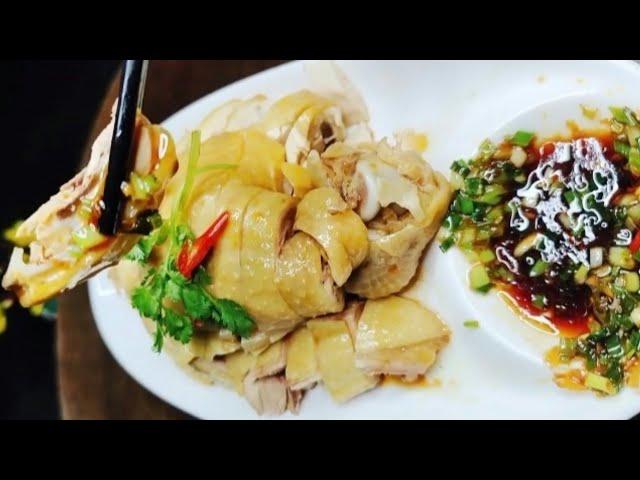 Cantonese Boiled Chicken｜「三提三放」白切鸡，大厨教你如何保持原味，皮脆肉嫩蘸汁吃更香！#food #cooking #chicken