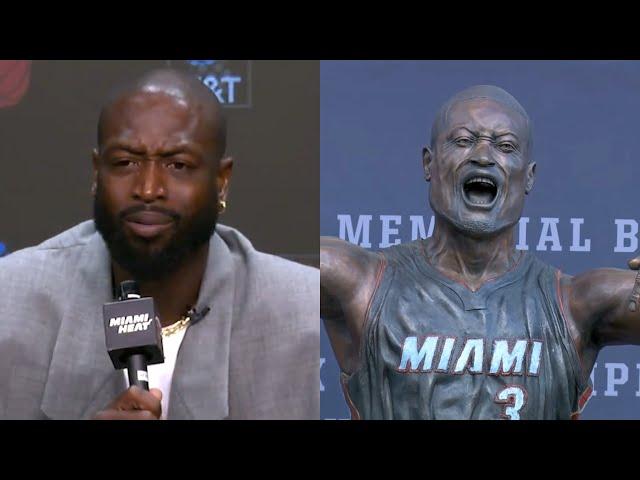 Dwyane Wade speaks on everyone trolling his new statue