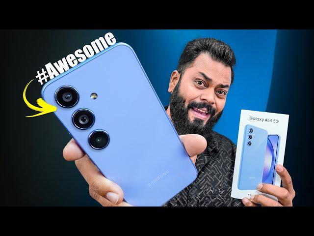 Samsung Galaxy A54 Unboxing & First Impressions4+5 Years Of Updates,IP67,GG5 & More