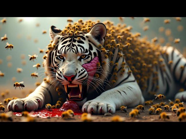 the strange white tiger and the rescue mission-AI Creature Lab #tiger #ai #horror