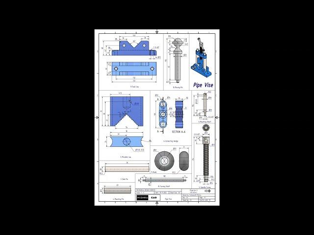 AUTODESK INVENTOR TUTORIAL, PIPE VISE