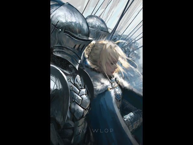 Painting process - Saber