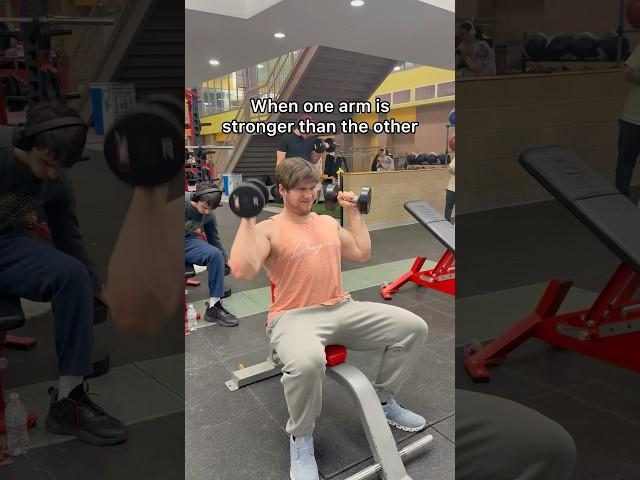 When one arm is stronger than the other