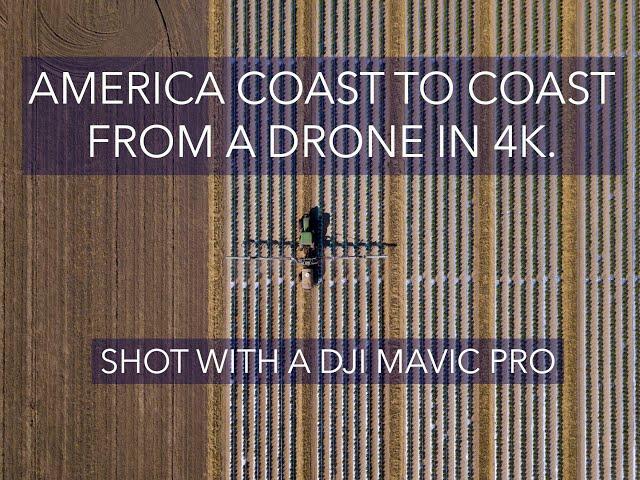 Seeing America From A Drone, 4K scenic.