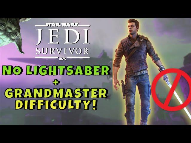 Can you beat Jedi Survivor without your lightsaber and on Grandmaster Difficulty?